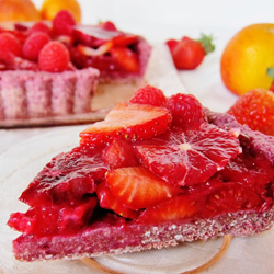 Raw Red Berry Orange Love Tart