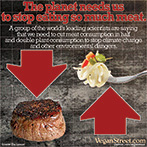 The planet needs us to stop eating so much meat.