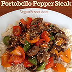 Portobello Pepper Steak