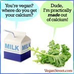 You're vegan? Where do you get your calcium?