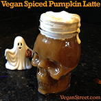 Vegan Spiced Pumpkin Latte with Cashew Creme Whipped Topping