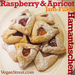 Raspberry Apricot Jam-Filled Hamantaschen