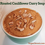 Roasted Cauliflower Curry Soup