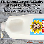 Second largest dairy files for bankruptcy.