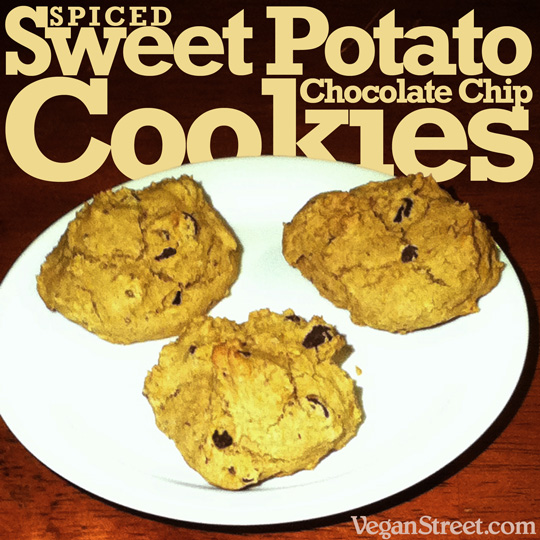 Spiced Sweet Potato Chocolate Chip Cookies