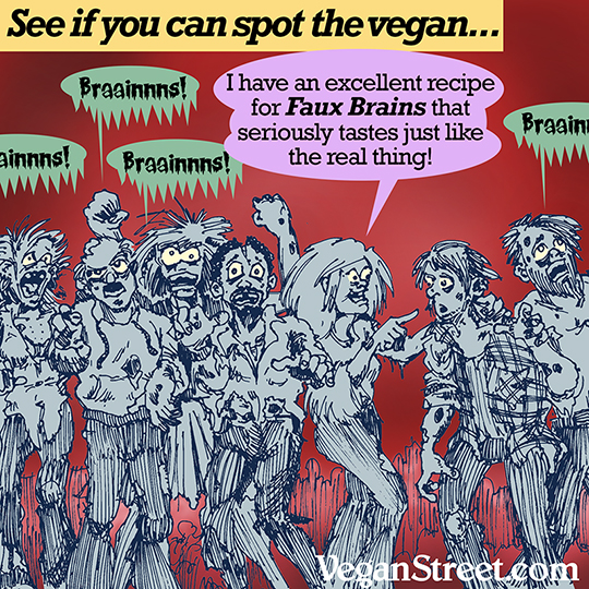 See if you can spot the vegan...