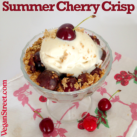 Summer Cherry Crisp