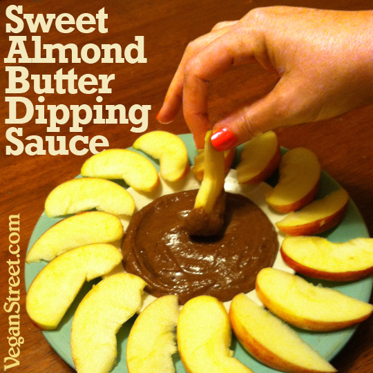 Sweet Almond Caramel Dipping Sauce