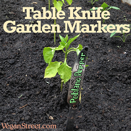 Table Knife Garden Markers