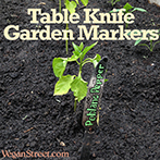 Table Knife Plant Markers