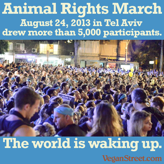 Animal Rights march in Tel Aviv draws 5,000 participants