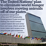 The United Nations'plan to eliminate world hunger...