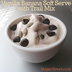 Vanilla Banana Soft-Serve with Trail Mix