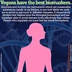 Vegans have the best biomarkers.