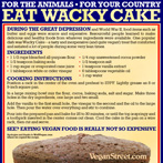 For the animals. For your country. Eat Wackycake