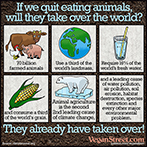 If we stop eating animals, will they take over the world?
